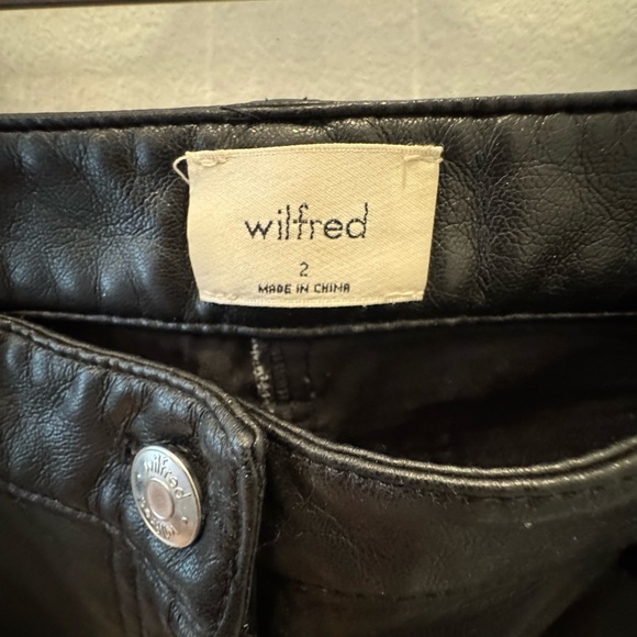 Aritzia Black Faux Leather Pants - Picture 4 of 4